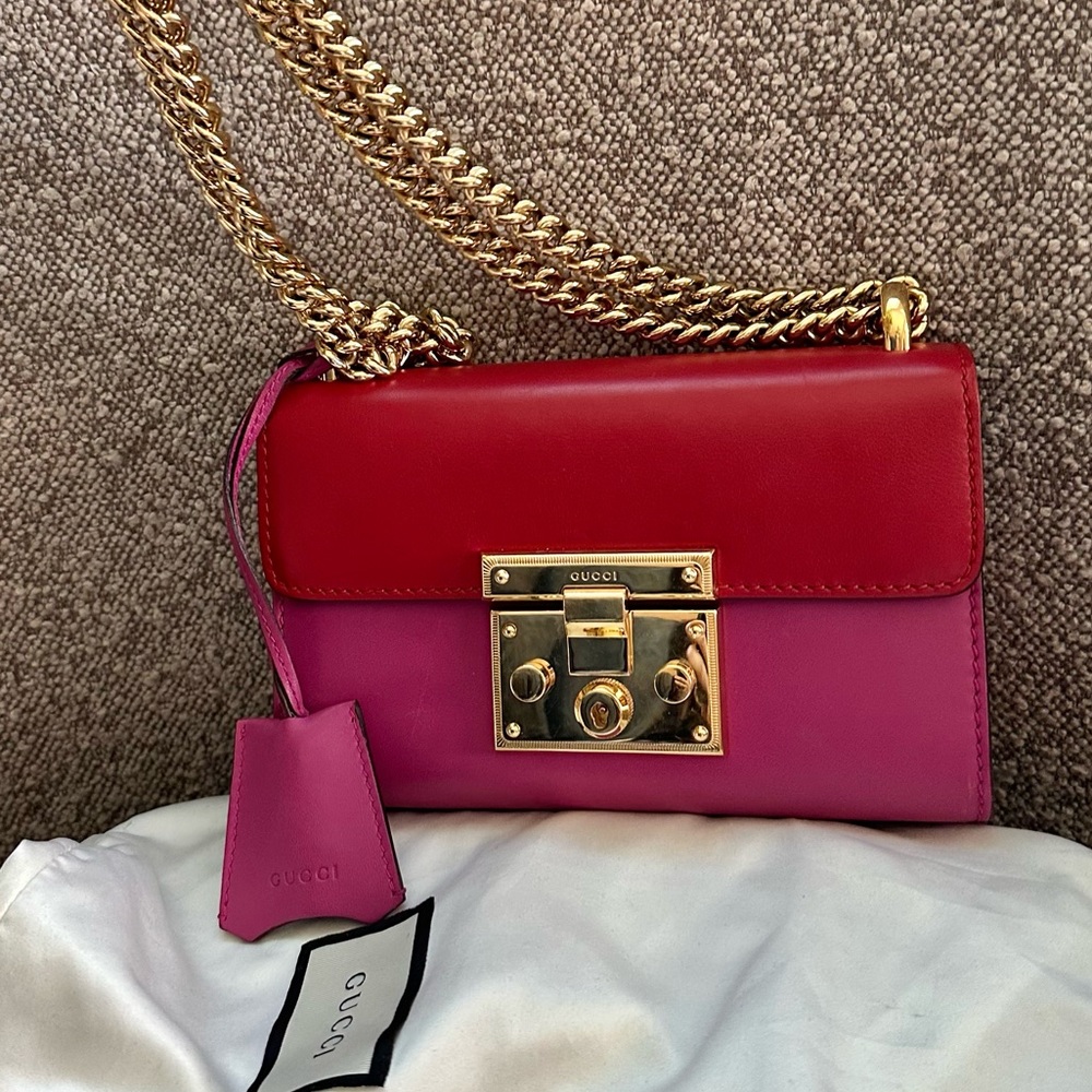 GUCCI PADLOCK SMALL SHOULDER BAG authentic used